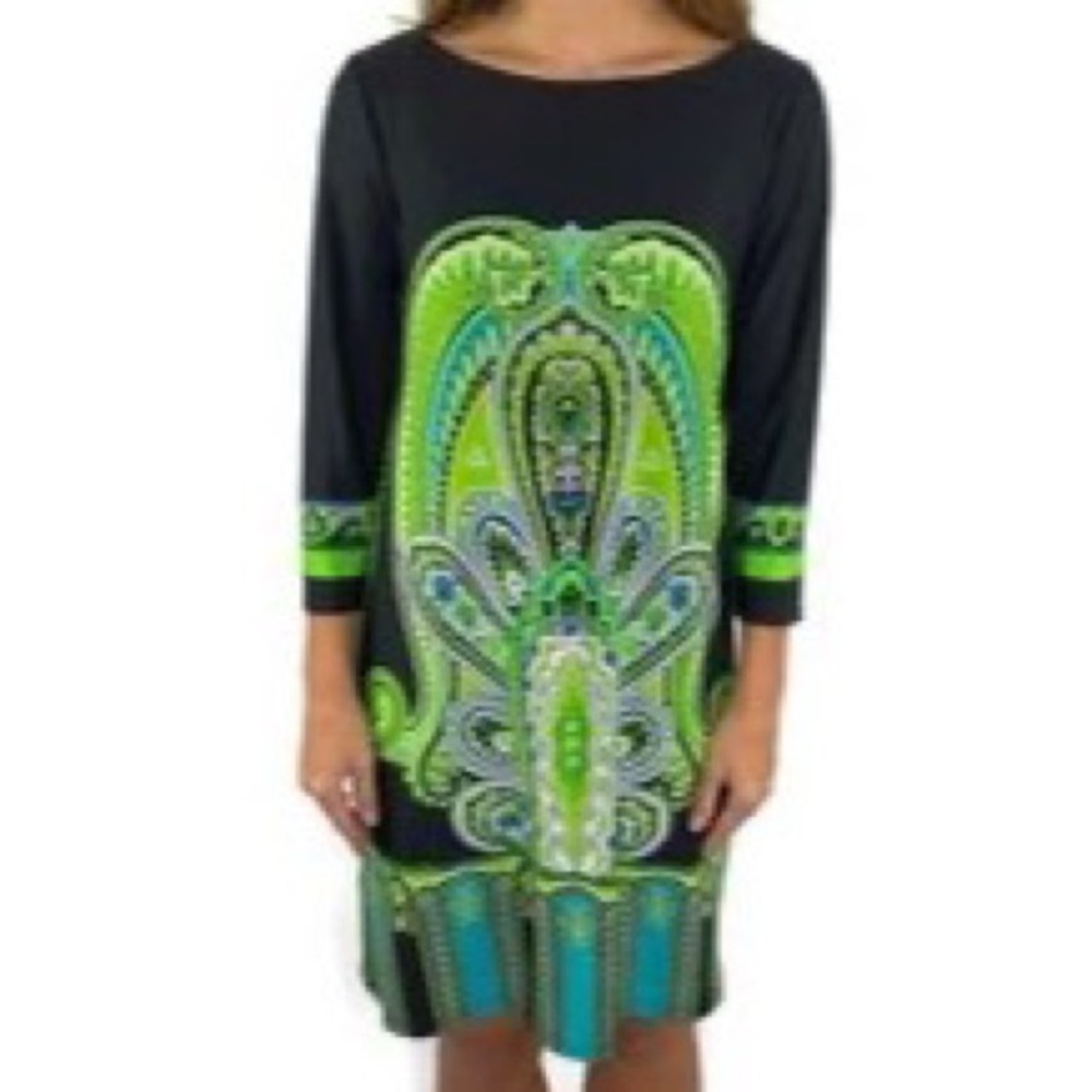 Tiana B. 3/4 Sleeve Shift Dress